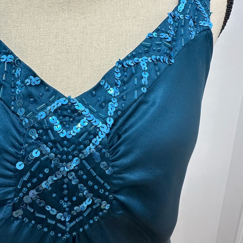 Alfabi 100% silk women’s blouse with sequins - size 12 - Picture 3 of 3
